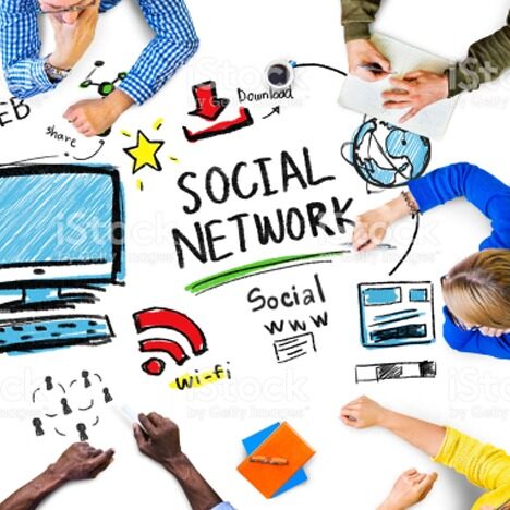 illustration of a social network